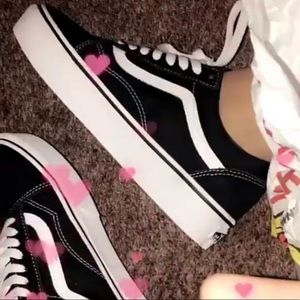 Old skool platform vans brand new